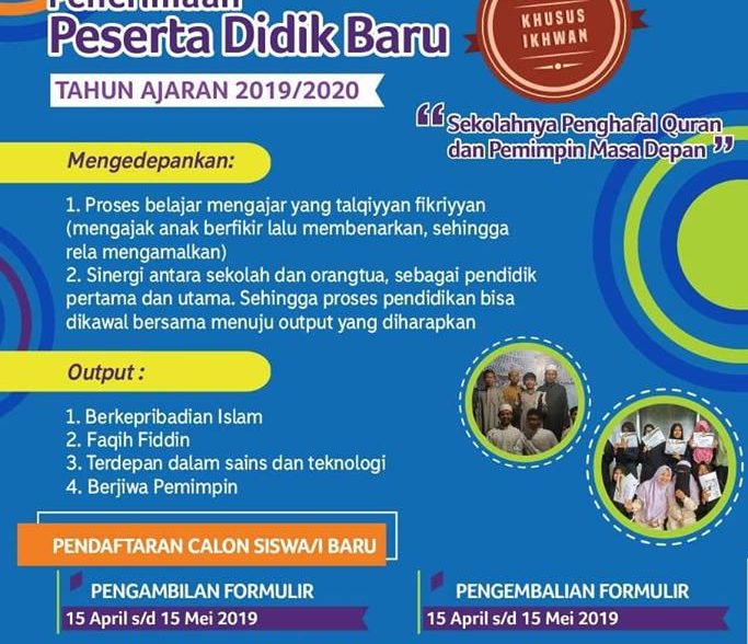 Penerimaan Murid Baru 2019 – 2020